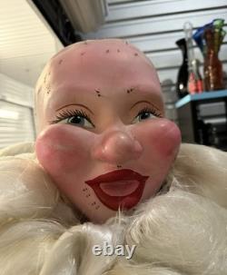 1961 Animated 5 1/2 ft Harold Gale Store Display Santa Vintage MCM Mid Century
