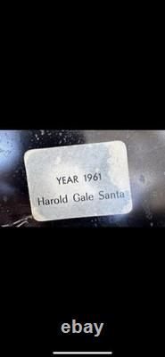 1961 Animated 5 1/2 ft Harold Gale Store Display Santa Vintage MCM Mid Century