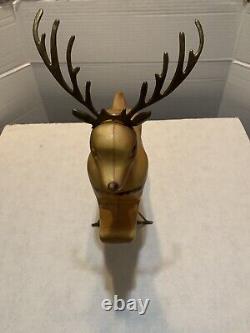 1962 MCM /Union 20 injection molded reindeer with original stand and antlers