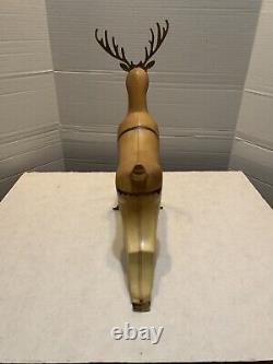 1962 MCM /Union 20 injection molded reindeer with original stand and antlers