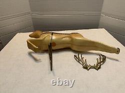 1962 MCM /Union 20 injection molded reindeer with original stand and antlers