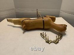 1962 MCM /Union 20 injection molded reindeer with original stand and antlers