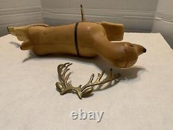 1962 MCM /Union 20 injection molded reindeer with original stand and antlers