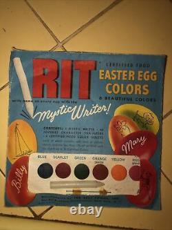 1970's New RIT Easter Egg Color Dye Kit (6 Colors!) (All There)