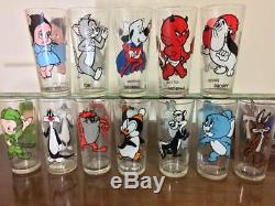 1973 Vintage Pepsi Collector Glasses Looney Tunes Set of 41 Looney Toones