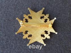 1982 Rex Mardi Gras Ladies Fleur De Lis Ducal Pin By Tiffany & Co. In Orig. Box