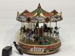 1990s Mr Christmas Holiday Around The Carousel Musical Animated Electric