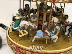 1990s Mr Christmas Holiday Around The Carousel Musical Animated Electric
