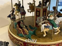 1990s Mr Christmas Holiday Around The Carousel Musical Animated Electric