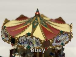 1990s Mr Christmas Holiday Around The Carousel Musical Animated Electric