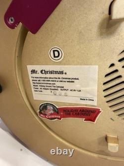 1990s Mr Christmas Holiday Around The Carousel Musical Animated Electric