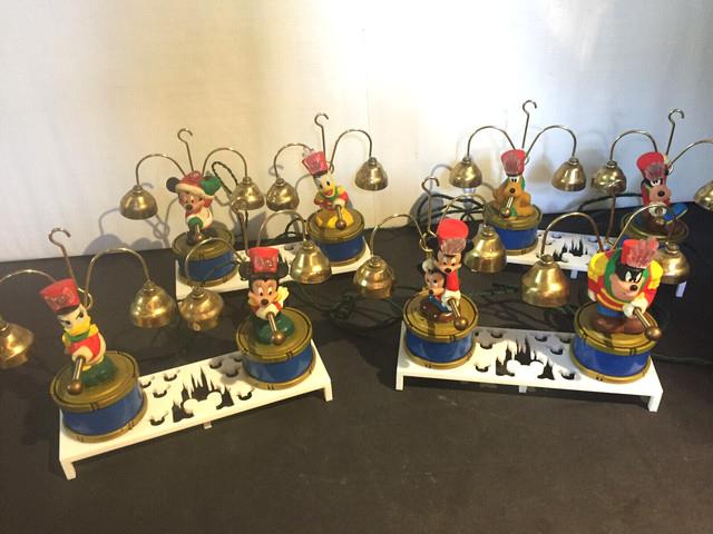 1991 Mr. Christmas Mickey's Marching Band With Custom Made Stands