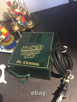 1991 Mr. Christmas Mickey's Marching Band with Custom Made Stands