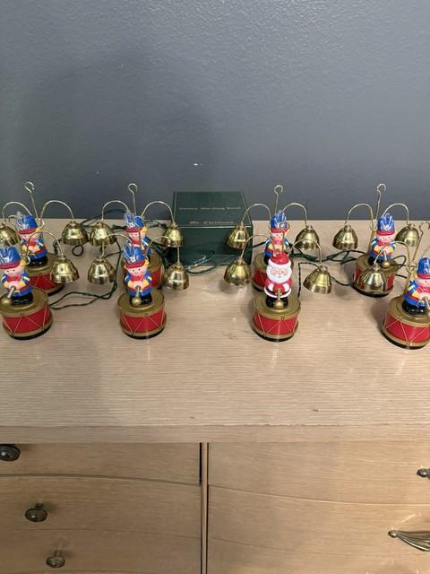 1991 Mr Christmas Santa's Marching Band Musical Bells 35 Carols Vtg Tested