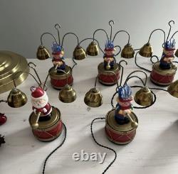 1991 Mr Christmas Santa's Marching Band Musical Bells 35 Carols VTG Tested