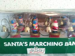 1991 Vintage Mr Christmas Santas Marching Band Musical Holiday 35 Songs Bells