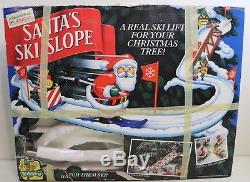 1992 Mr Christmas SANTA'S SKI SLOPE Ski Lift for Christmas Tree COMPLETE Tested