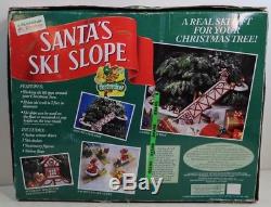 1992 Mr Christmas SANTA'S SKI SLOPE Ski Lift for Christmas Tree COMPLETE Tested