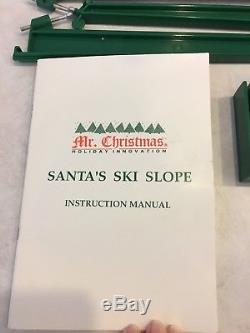 1992 Mr Christmas SANTA'S SKI SLOPE Ski Lift for Christmas Tree Tested