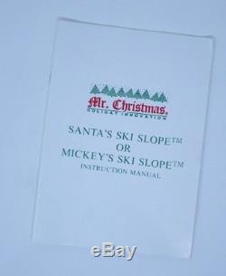 1992 Mr Christmas SANTA'S SKI SLOPE for Christmas Tree Complete & Tested EUC