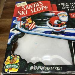 1992 Mr. Christmas Santa's Ski Slope Animated Tree Ski-Lift Complete Works Clean