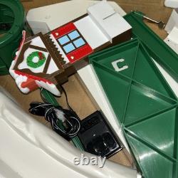 1992 Mr. Christmas Santa's Ski Slope Animated Tree Ski-Lift Complete Works Clean