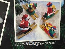 1992 Mr Christmas Santa's Ski Slope for Christmas Tree or Table Top Decoration