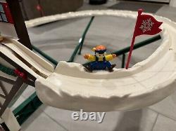 1992 Mr Christmas Santa's Ski Slope with Box Good Working Condition Complete