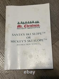 1993 Mr. Christmas Mickey's Ski Slope Tree Ski Lift With Video Link