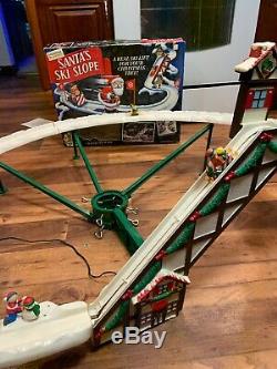 1993 Mr. Christmas Santa's Ski Slope Lift for Tree in Box, Working