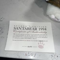 1994 Limited 2nd Edition With COA 10 Year Dayton Hudson Santa Bear # 5869/6250