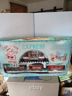 1995 Care Bears Holiday Train Complete Set Plays Music By New Bright #181