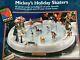 1996 Mr. Christmas Disney Mickey's Holiday Skaters Musical Ice Skating Pond
