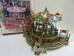 1997 Mr Christmas Holiday Around The Carousel Animated Musical 30 Songs