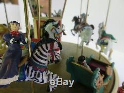 1997 Mr Christmas Holiday Around The Carousel Animated Musical 30 Songs