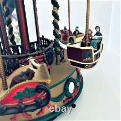 1997 Mr Christmas Holiday Fair Carousel Plays 21 Songs in Box WORKS GREAT