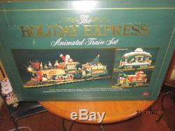 1997 New Bright Holiday Express Animated Train Set 380 -electric Christmas Decor