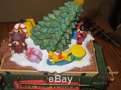 1997 New Bright Holiday Express Animated Train Set 380 -electric Christmas Decor