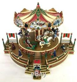 1997 Vintage Mr. Christmas Holiday around The Carousel Works! Complete! Box