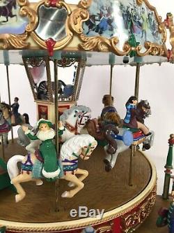 1997 Vintage Mr. Christmas Holiday around The Carousel Works! Complete! Box