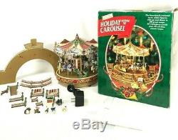 1997 Vintage Mr. Christmas Holiday around The Carousel Works! Complete! Box