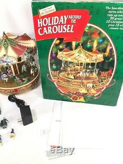 1997 Vintage Mr. Christmas Holiday around The Carousel Works! Complete! Box