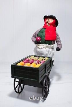 1999 BYER'S CHOICE Carolers The Cries of London Fruit Vendor Christmas Figure