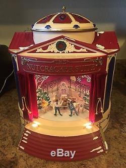 1999 Gold Label Mr Christmas The Nutcracker Suite Animated Ballet Stage tested