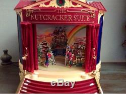 1999 Gold Label Mr Christmas The Nutcracker Suite Animated Ballet Stage tested