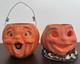 2 Bethany Lowe Halloween Pumpkin Jack-o'-lanterns Decor Contemporary 5.25 Jol