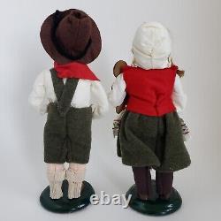 2 Byers Choice Carolers Hansel And Gretel 2011 Dolls Gingerbread Cookies Signed