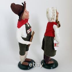 2 Byers Choice Carolers Hansel And Gretel 2011 Dolls Gingerbread Cookies Signed