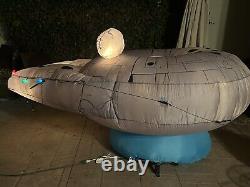 (2) Giant 9 ft Star Wars Inflatable, Millennium Falcon (&) AT-AT Walker Gemmy