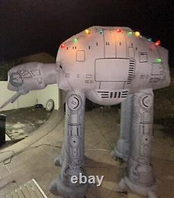 (2) Giant 9 ft Star Wars Inflatable, Millennium Falcon (&) AT-AT Walker Gemmy